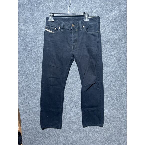 Diesel Mens Jeans Safado Slim Straight 28 X 32 Distressed Button Fly Blue 3D - Picture 1 of 9